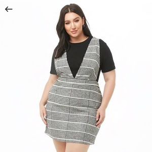 Forever 21 plus size halter/overall dress